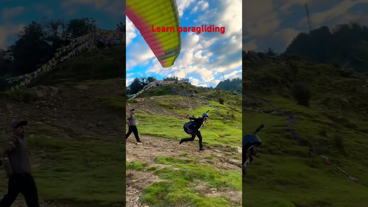 If you want to learn paragliding contact with us #shortsviral #paraglidingworld