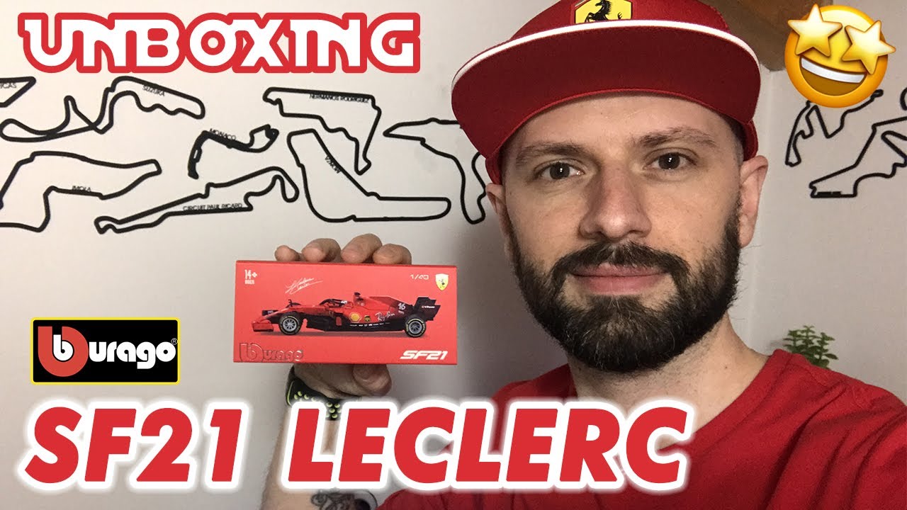UNBOXING della Ferrari SF21 di Charles Leclerc Bburago 1/43