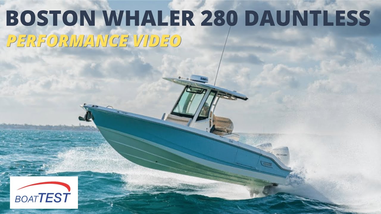 Boston Whaler 280 Dauntless Test Video 2023 by BoatTEST.com