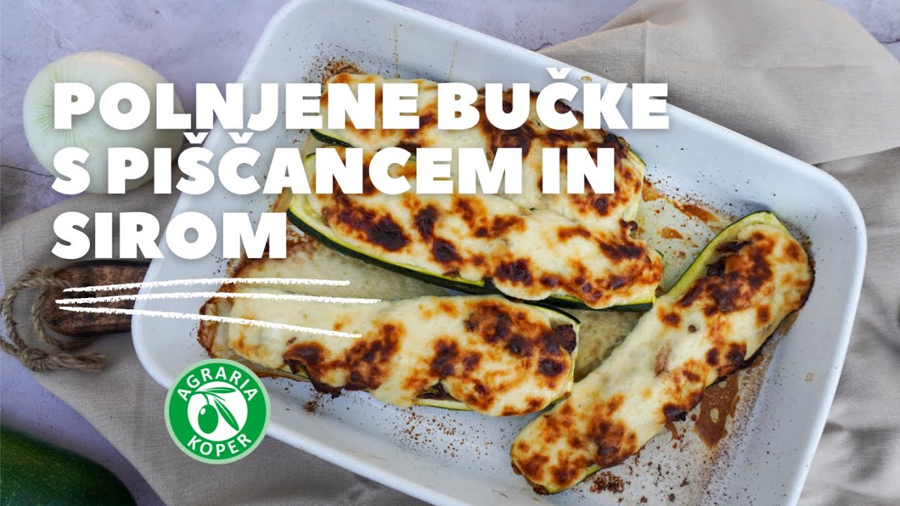 RECEPT: Polnjene bučke s pi&scaron;čancem in sirom
