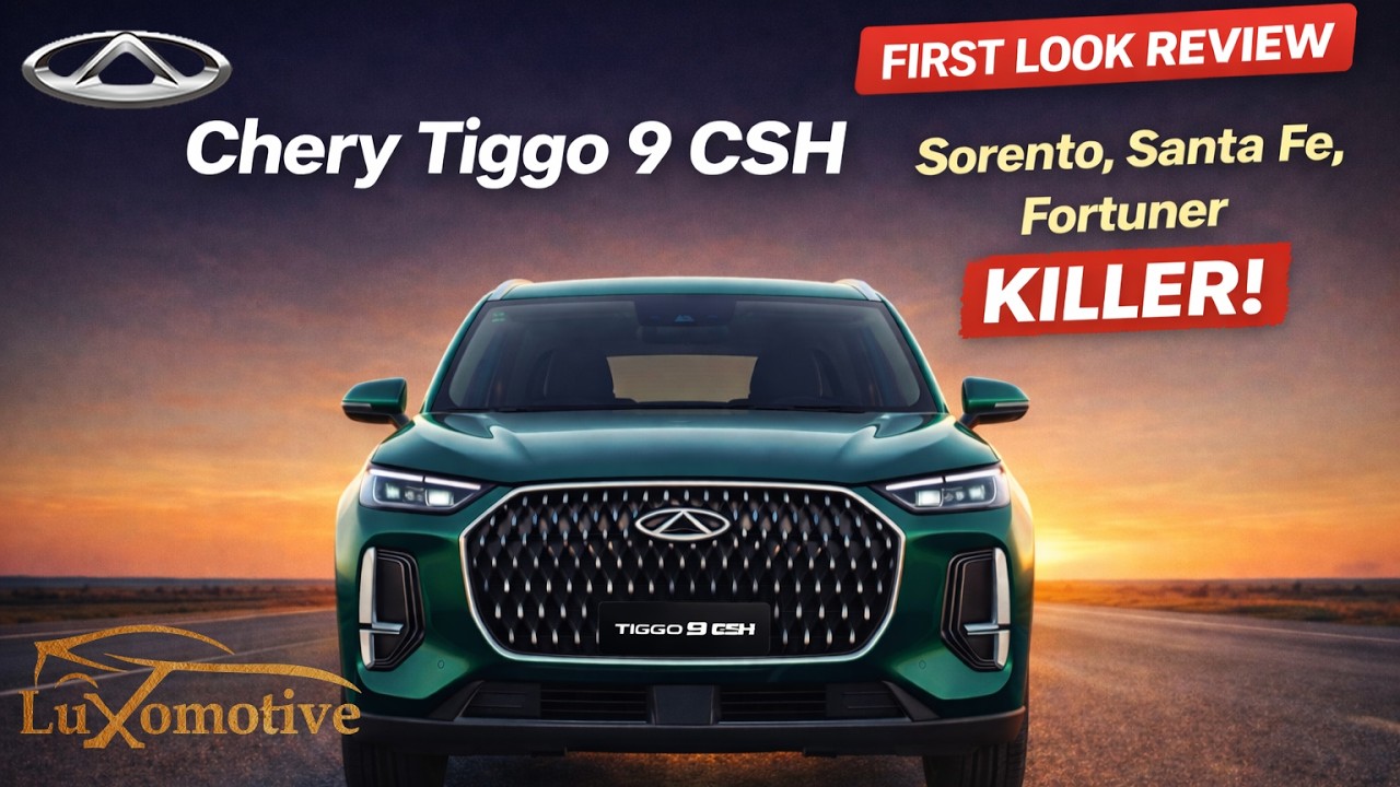 Chery Tiggo 9 CSH 🔥 First Look Review  | Is This Sorento, Santa Fe, Fortuner Killer? | Luxomotive