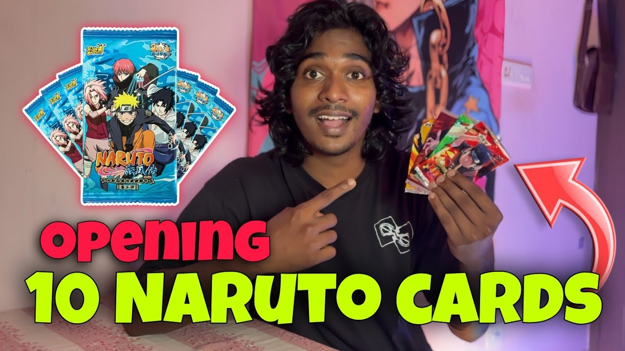 Can i pull all the AKATSUKI members form this 10 Naruto cards 🤔🔥 #animemalayalam