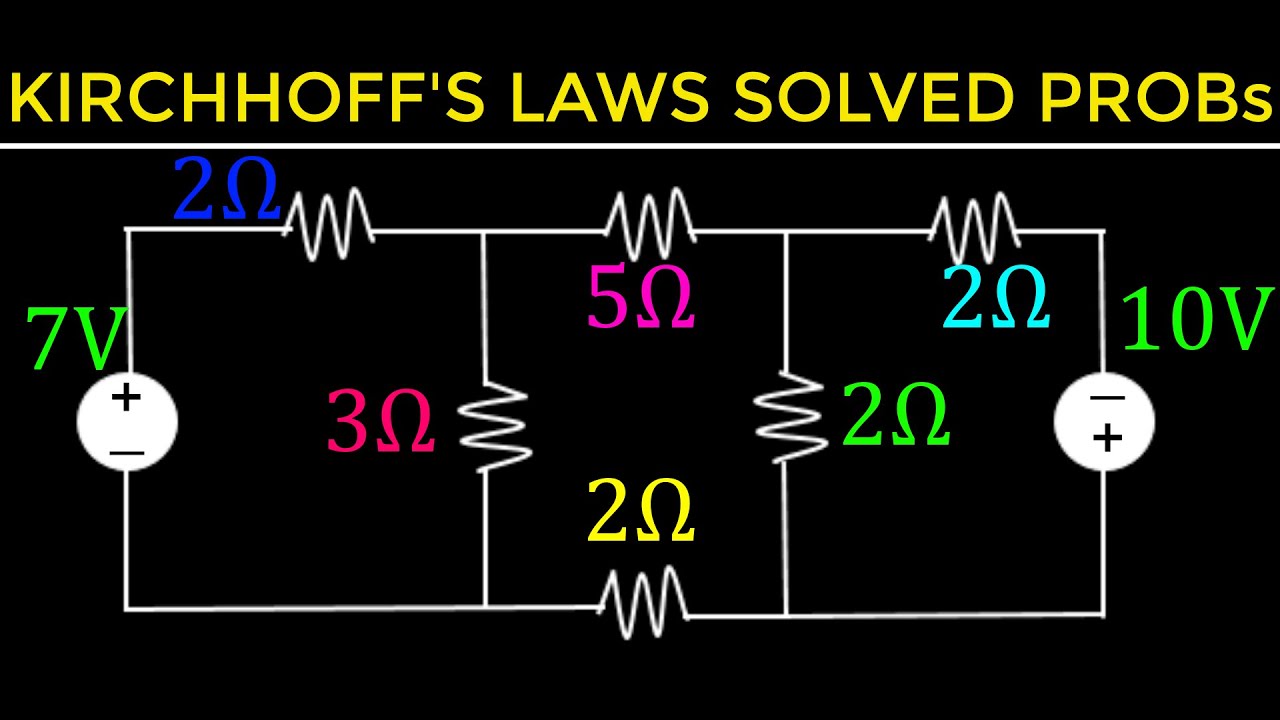 17 - Kirchhoff's Current and Voltage Laws (Solved Examples)