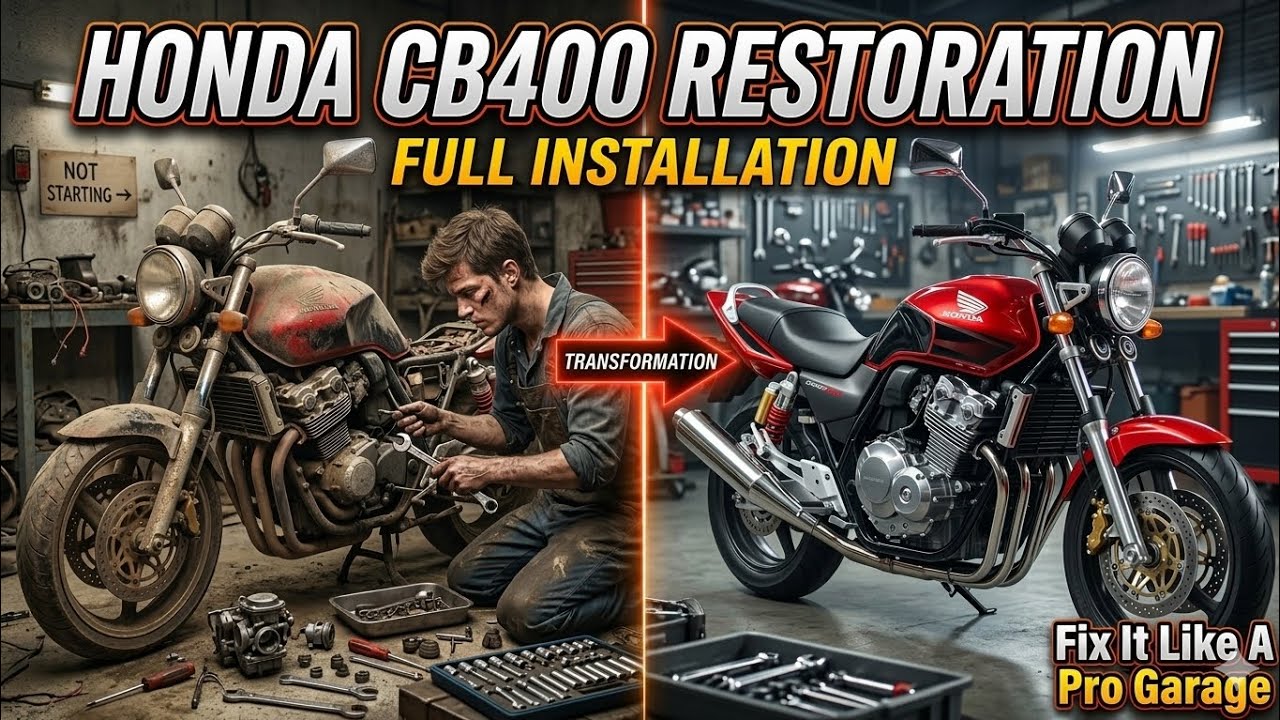  2001 Honda CB400 Full Restoration | Non Starting Bike Complete Repair | Fix it like a Pro Garage