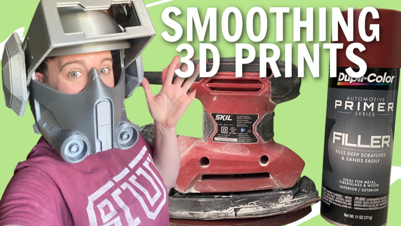 How I Smooth My 3D Prints for Cosplay