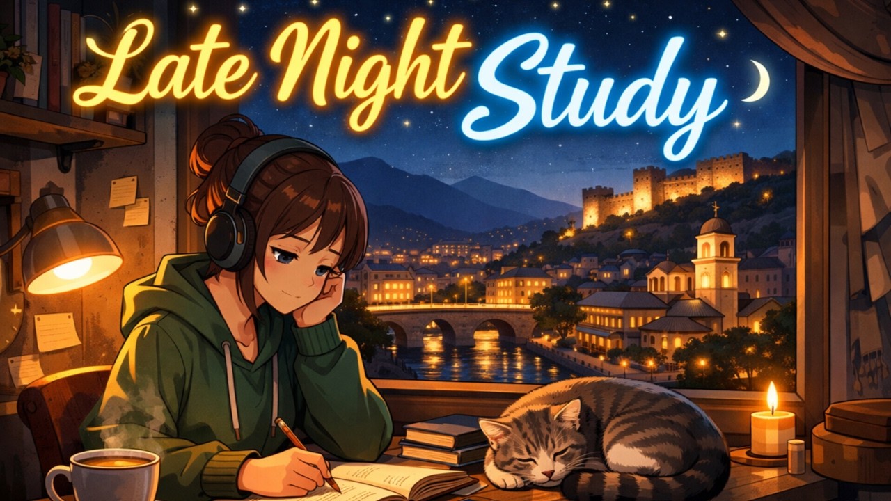 Late Night Study - 1 Hour Lofi Hip Hop Mix for Deep Focus | Relaxing Beats to Study, Work