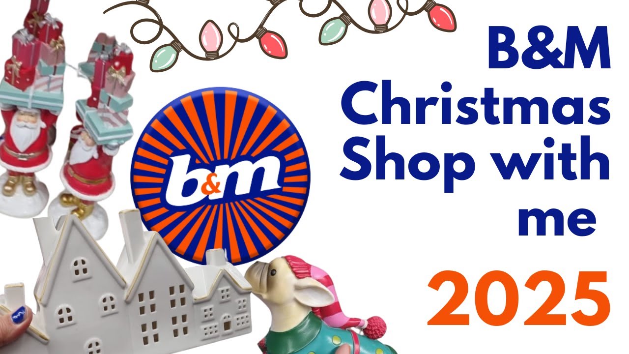 Огромный магазин B&M! Рождественские покупки 2025 года - СЕМЬЯ, НЕ СМОТРИТЕ! #B&Mchristmas