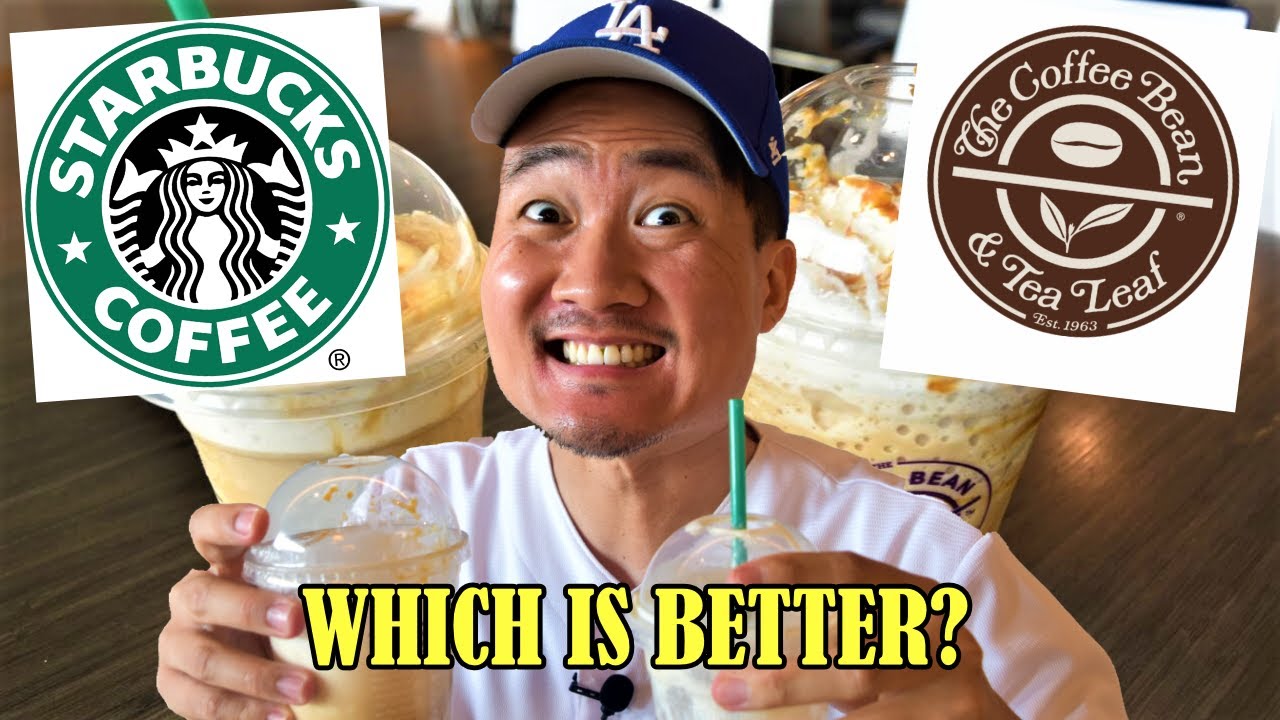 Starbucks FRAPPUCCINO vs Coffee Bean ICE BLENDED