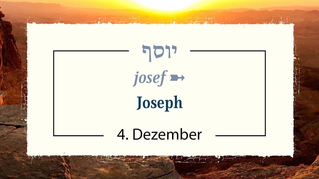 04.12 Joseph - ein Mann mit Format | Adventskalender