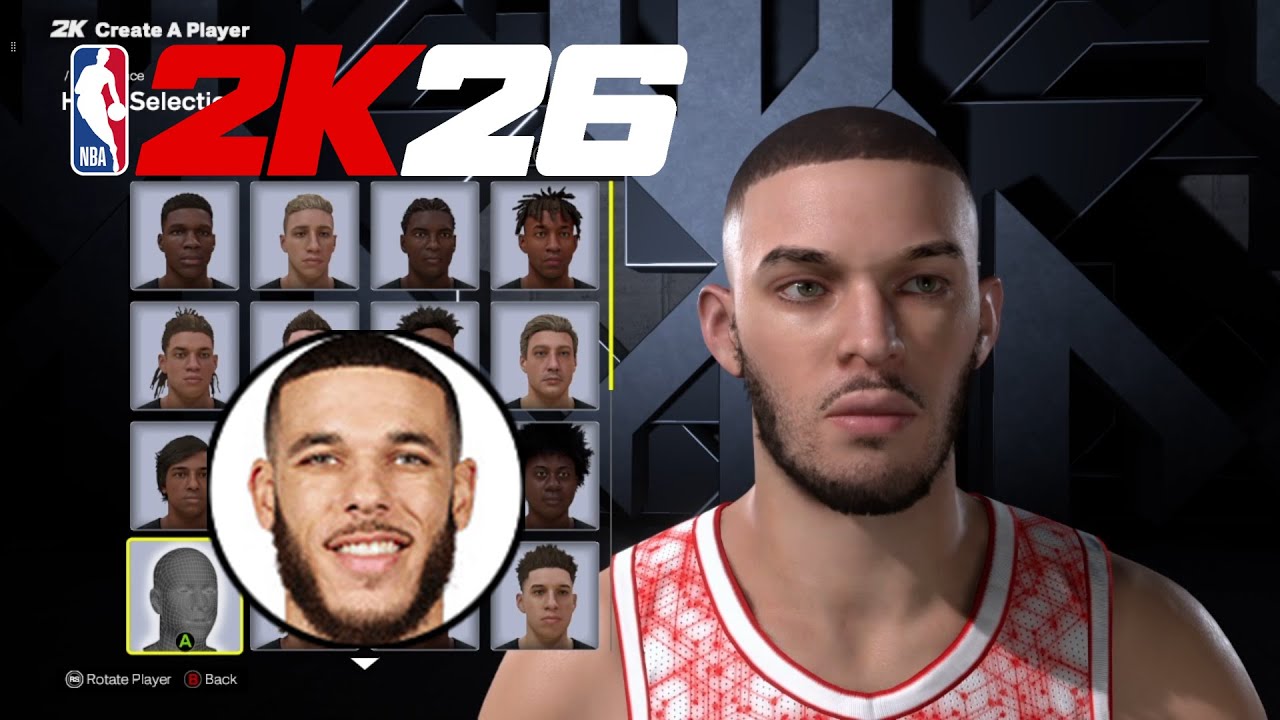 NBA 2K26 | Lonzo Ball Face Creation