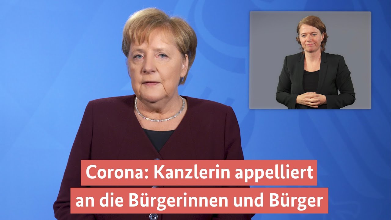 Corona: Kanzlerin appelliert an die B&uuml;rgerinnen und B&uuml;rger
