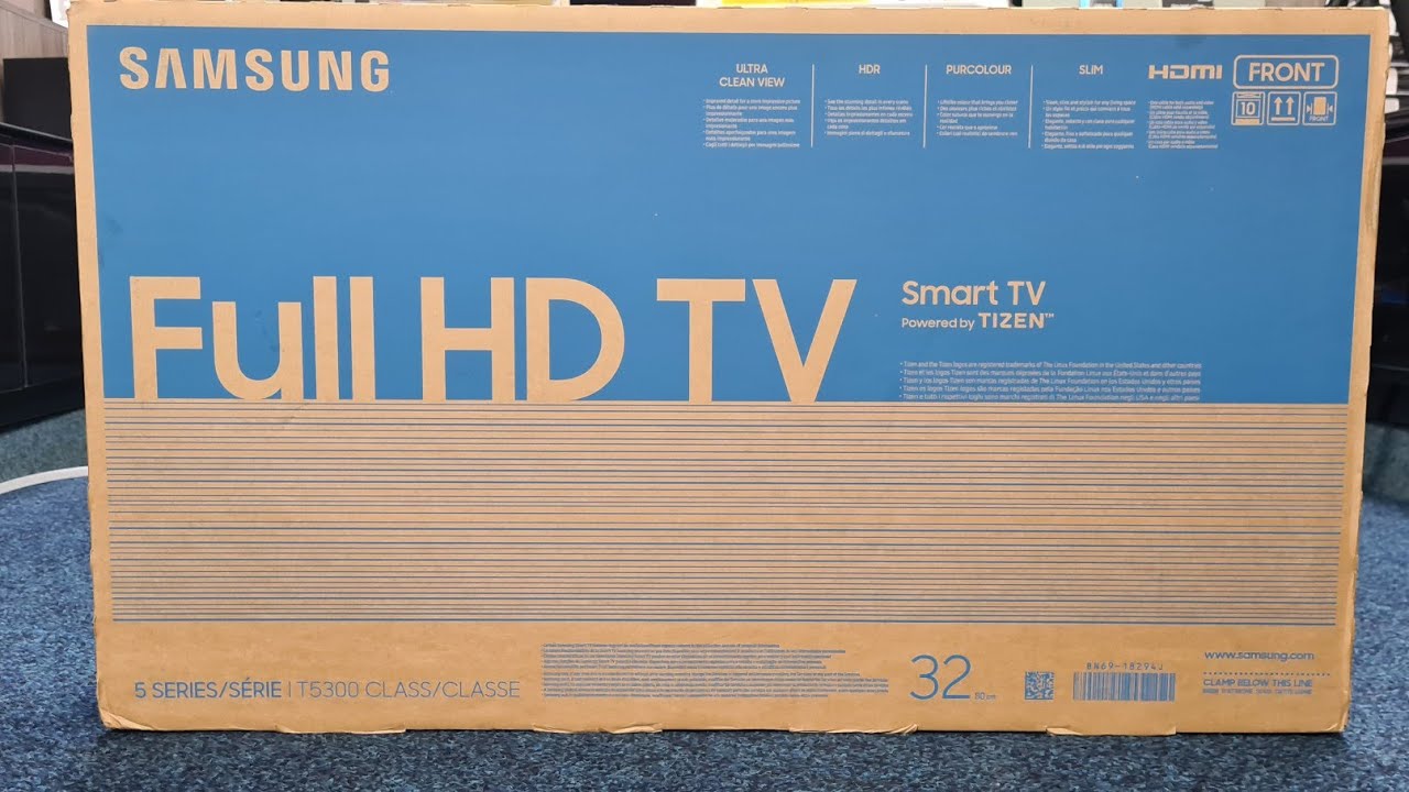 Распаковка, настройка и демонстрационные видео Samsung 32T5300 32