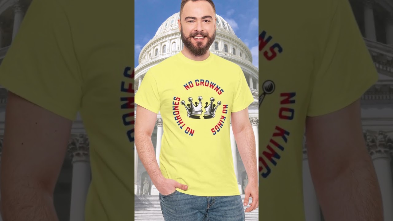 No Thrones No Crowns No Kings Protest T-shirt - Broken Crown Graphic