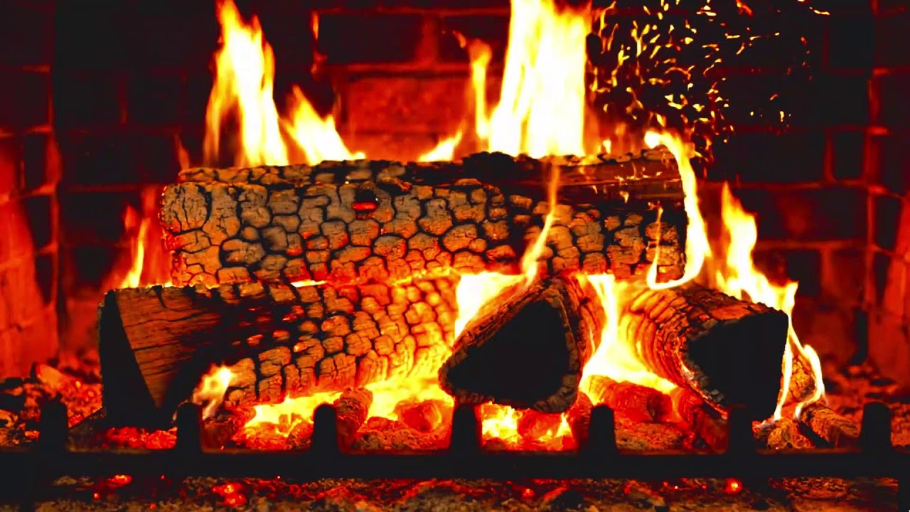 This Cozy Fireplace Will Melt Your Stress Away 🔥 Relaxing Fire Sounds