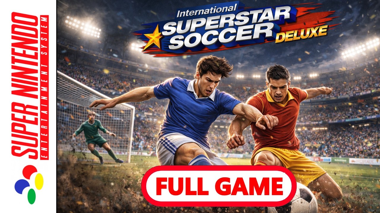 International Superstar Soccer Deluxe Full Game SNES – Longplay | Retro Football Gameplay ⚽️