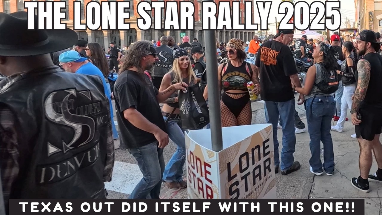 Lone STAR Rally 2025 The STRAND Main STREET Galveston TEXAS🔥