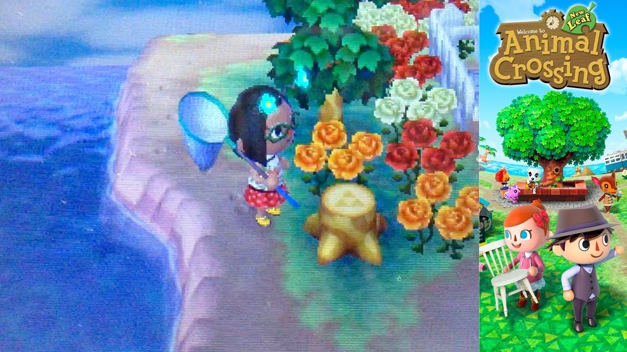 Animal Crossing New Leaf 3DS - Day 29 - Tri-Force Tree Stumps & Lovely Phone