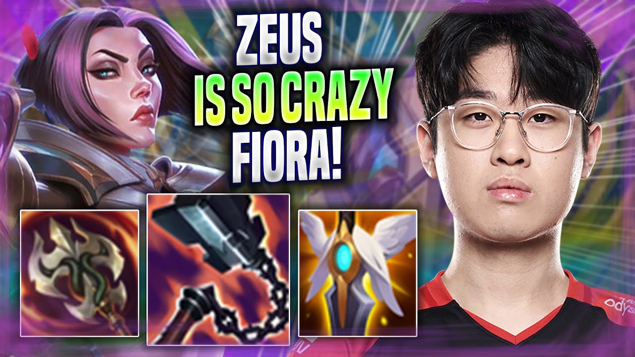 ZEUS IS SO CRAZY WITH FIORA! - T1 Zeus Plays Fiora TOP vs Hecarim! | Season 2022