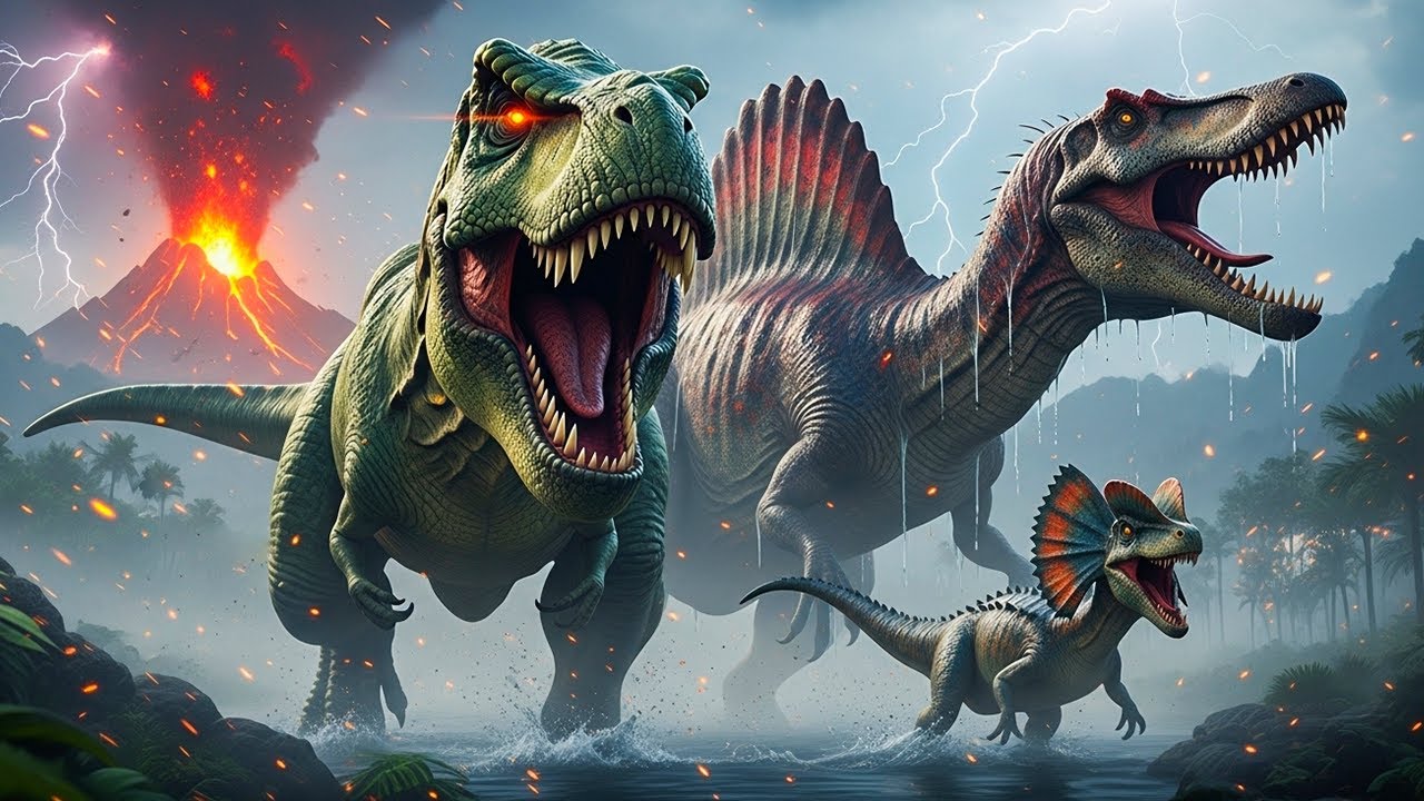 Dinosaur Facts for Kids Compilation | T-Rex, Spinosaurus, Dilophosaurus + More!