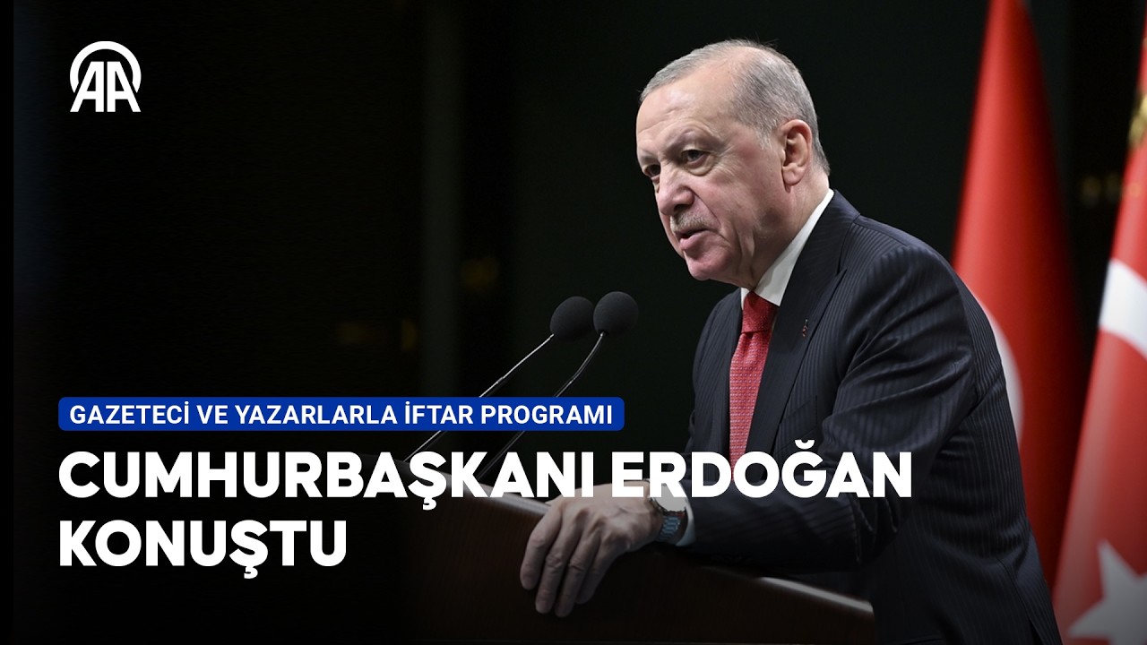 Cumhurbaşkanı Erdoğan, açıklamalarda bulunuyor