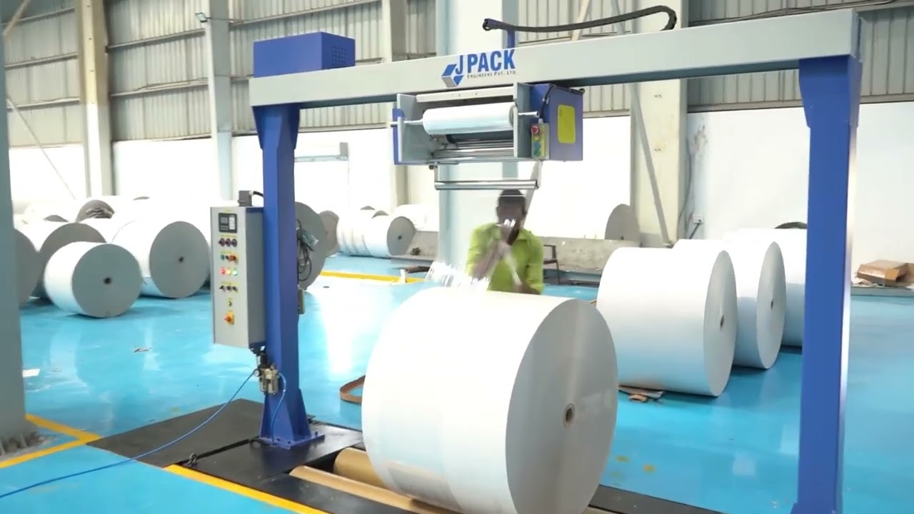 Paper Roll Stretch Wrapping Machine