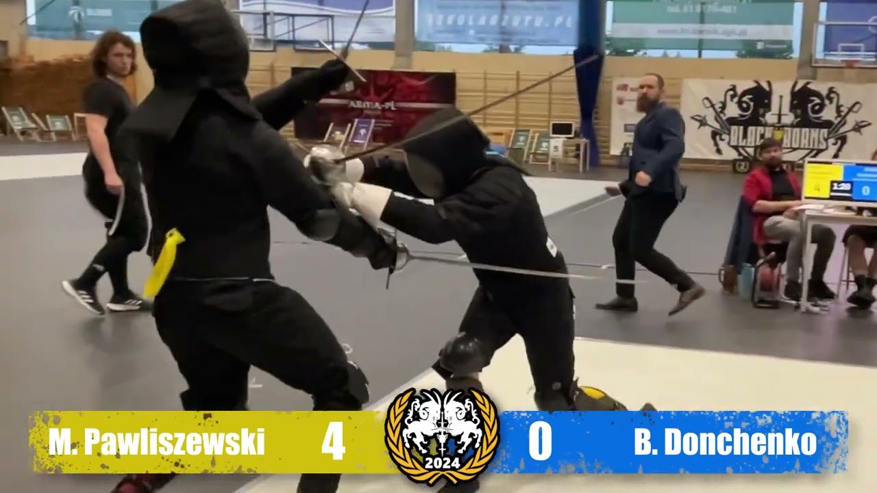 Black Horns Cup 2024 HEMA Tournament - Rapier & Dagger final