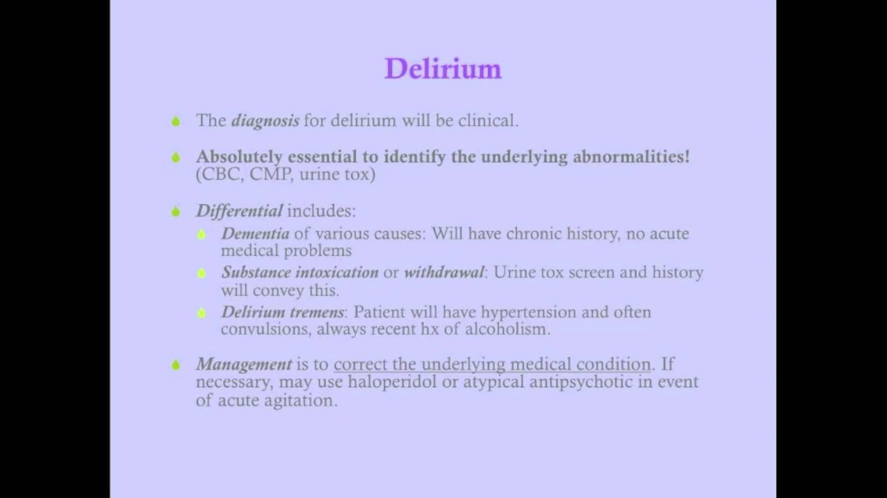 Neurocognitive Disorders - CRASH! Medical Review Series