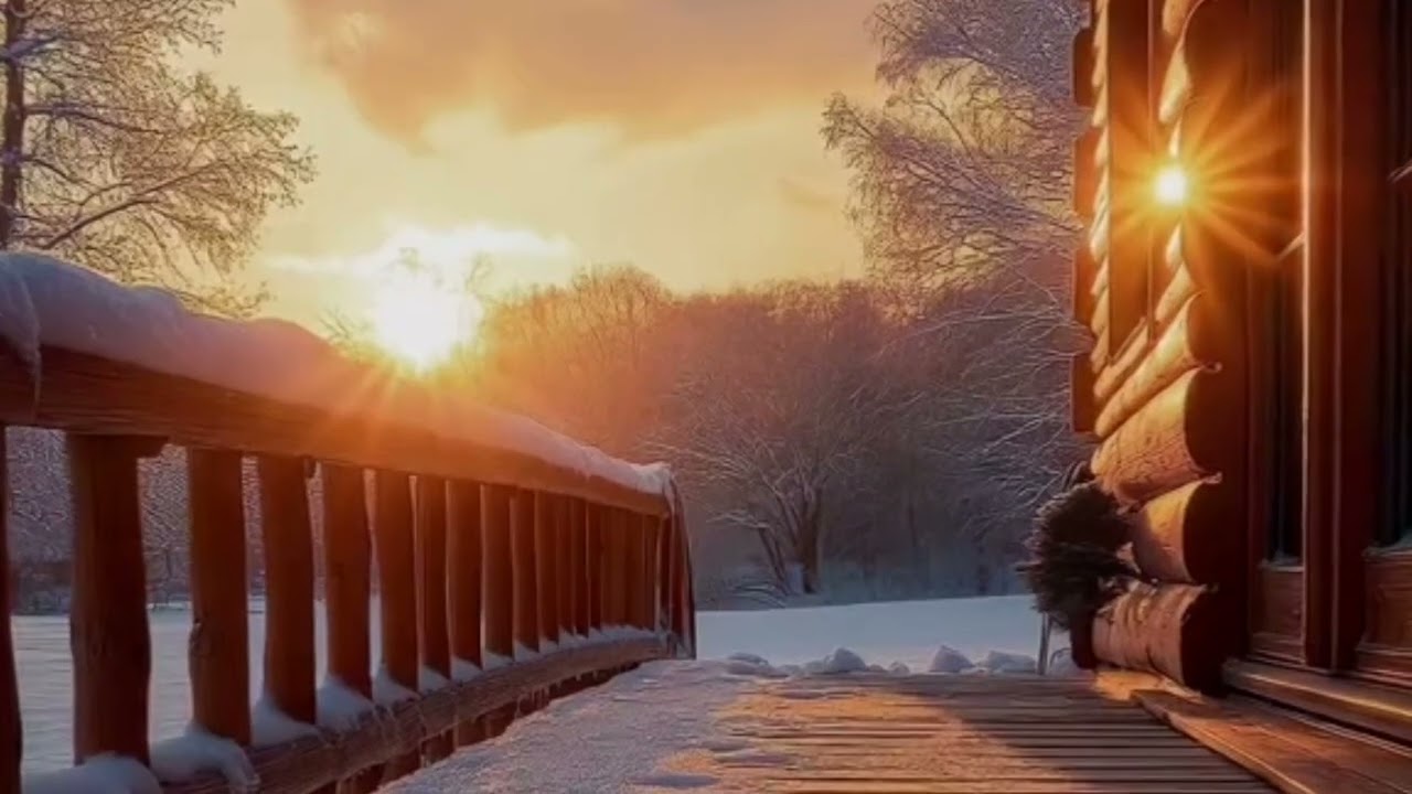 А за окном зима, метёт февраль... Наталья Влади.  #winter #naturevideo #nature #february #music