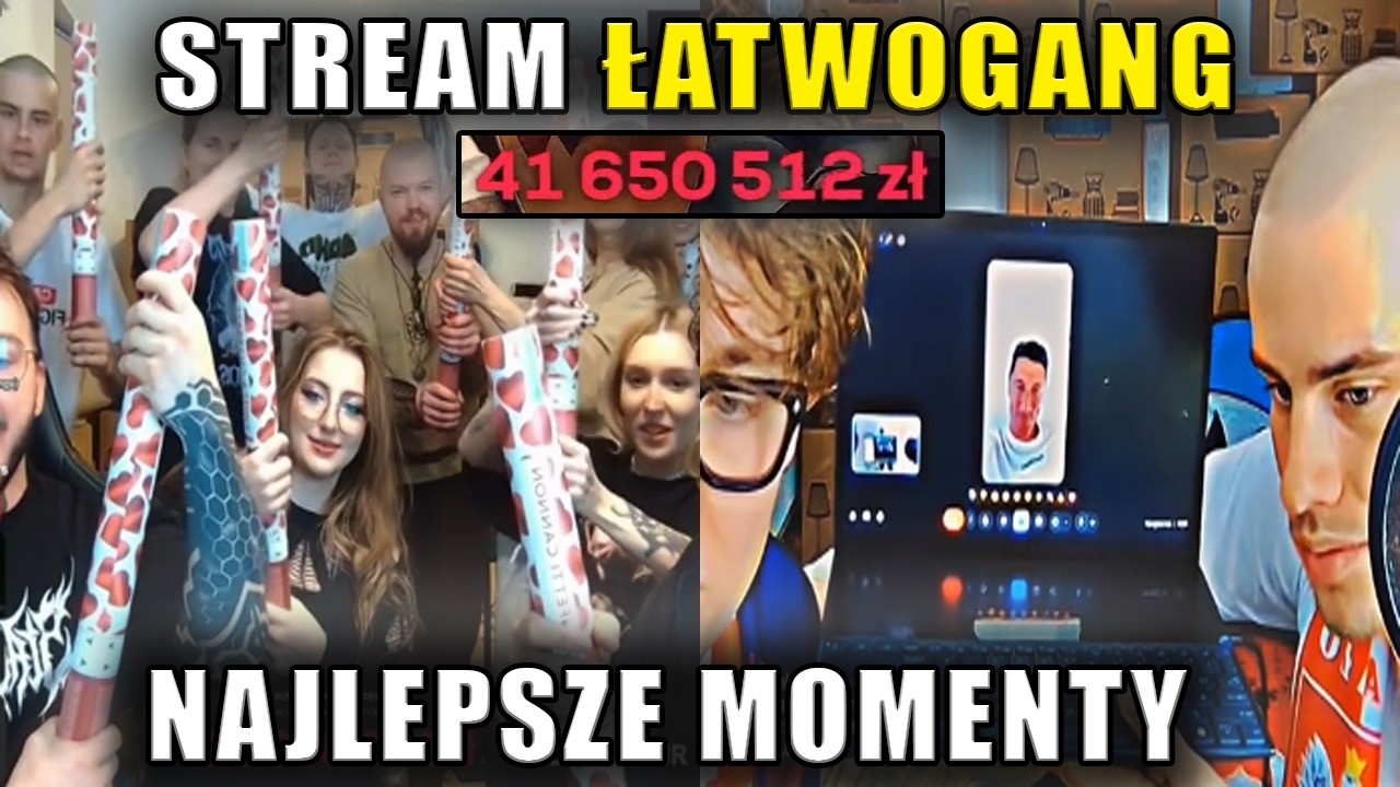 Stream Łatwogang - Najlepsze Momenty