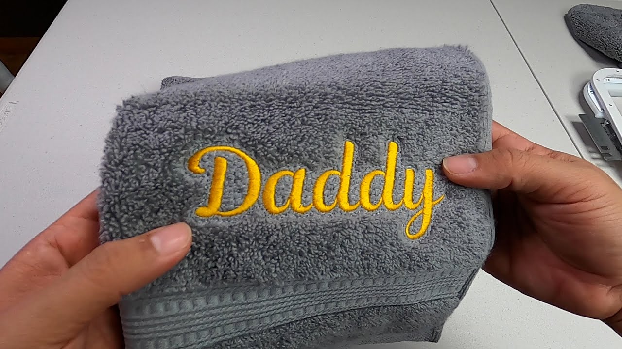 How to embroider on towels: Free File included.