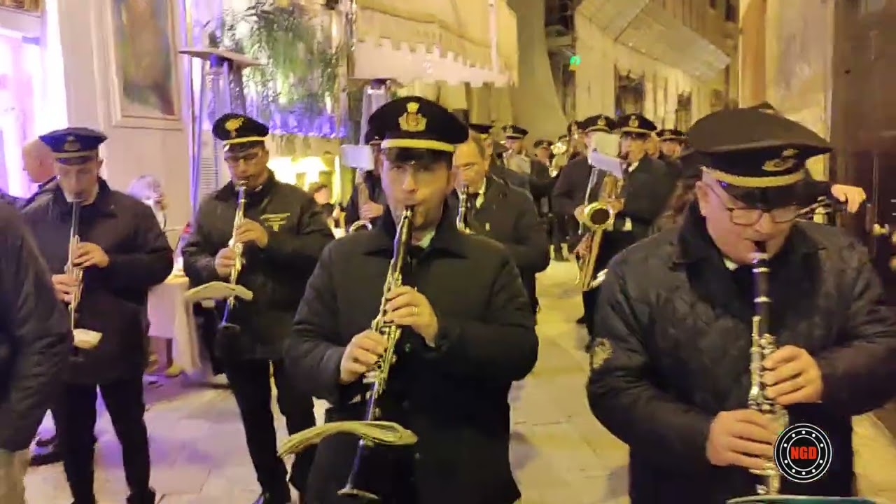 Marcia Funebre Ah sì versate lagrime Banda Filarmonica Bitontina 22/3/24 Bari Processione Addolorata