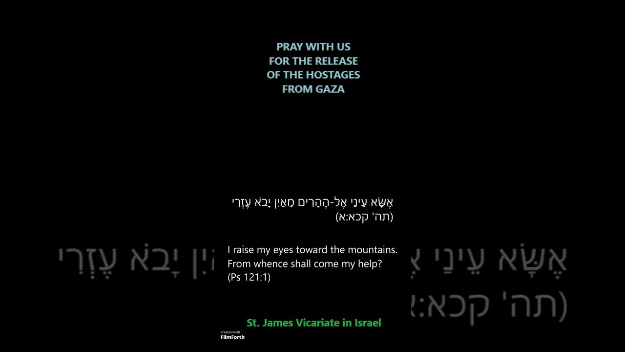 Prayer for the hostages in Gaza