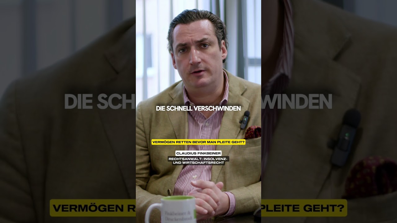 Verm&ouml;gen vor der Pleite retten? #anwalt #unternehmer #recht #wissen #insolvenz #verm&ouml;gen