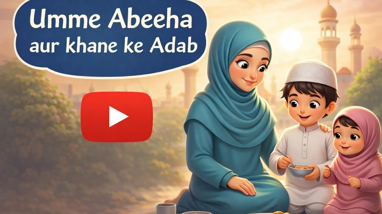 Umme Abeeha Aur Khane Ke Adab #islamickids#babyislamicshorts #videos #ummeabeeha #adab #videoforbaby