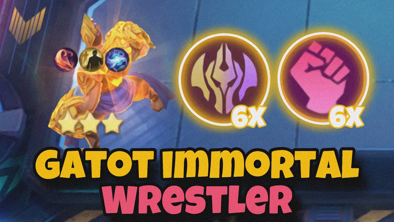 IMMORTAL WRESTLER GATOT ONE SKILL DELETE !! MAGIC CHESS MLBB