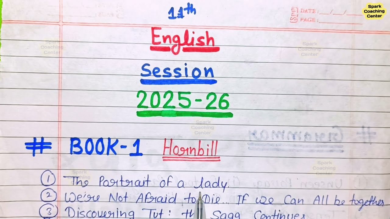 Class 11th English Book -1 and Book -2