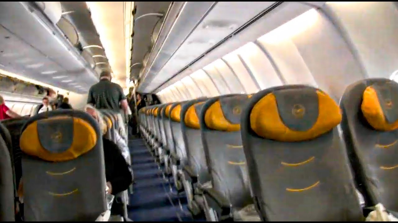 Lufthansa Airbus A340-600 / Charlotte to Munich ( Standard Def Version)
