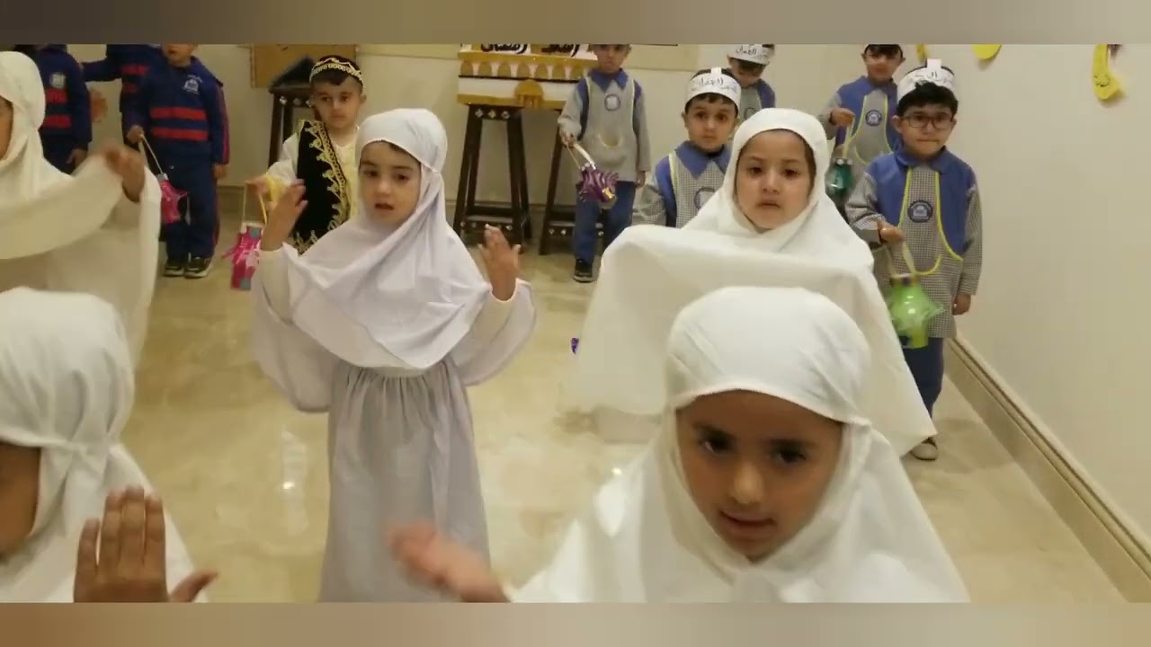 هكذا استقبل براعم الروضة الثانية شهر رمضان المبارك ⭐🌙بشراكم بشراكم