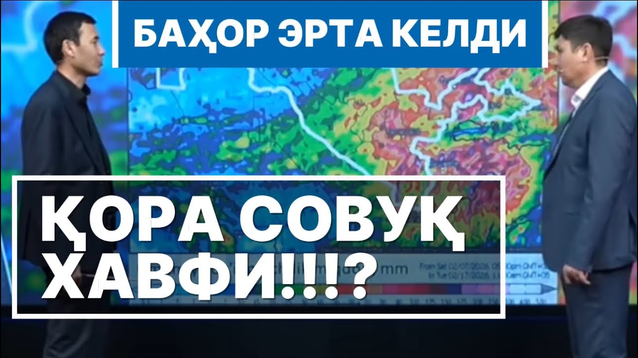 Совуқ уриш хавфи ва ёғингарчилик қай даражада?