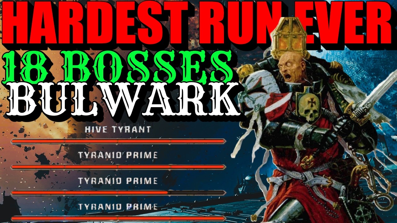 18 BOSSES vs BULWARK (max in the same time) TRUE SOLO ABSOLUTE+Hardest Space Marine 2 run ever done