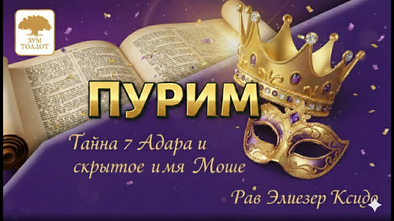 Пурим. Скрытое чудо. Рав Элиезер Ксидо