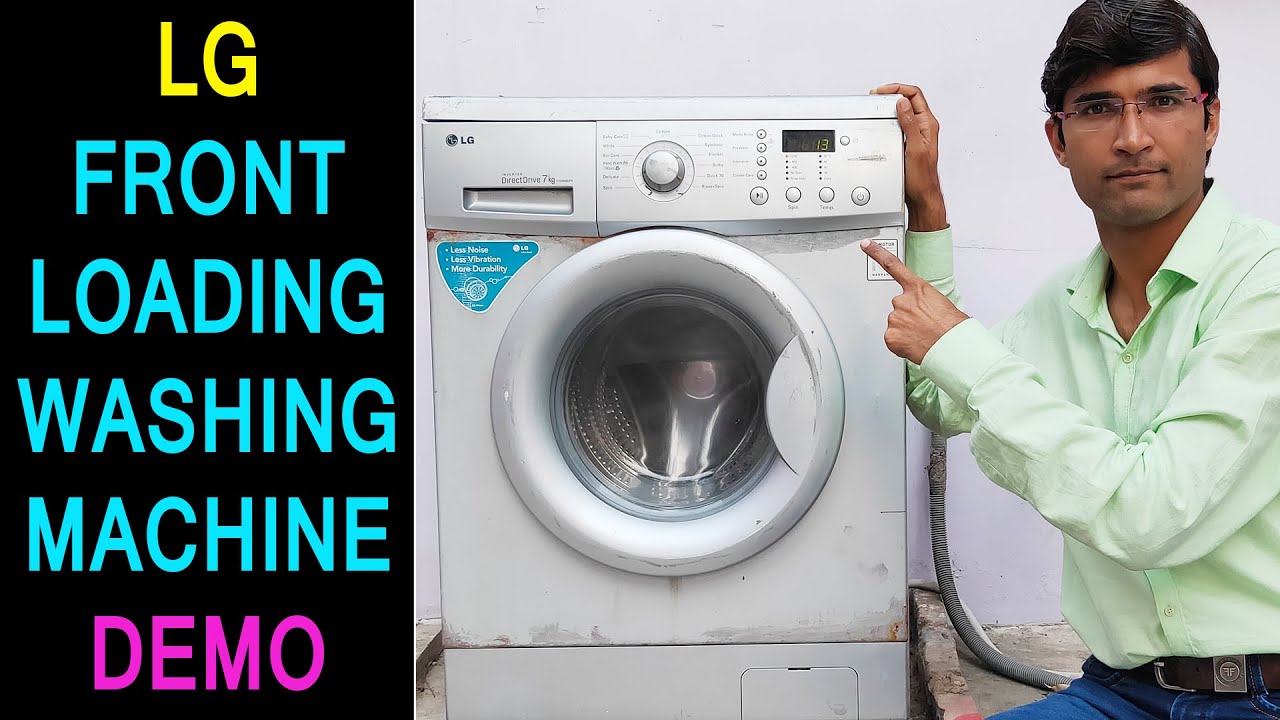 LG Front Load Washing Machine Demo in Hindi | LG Fully Automatic Front Loading Washing Machine Demo