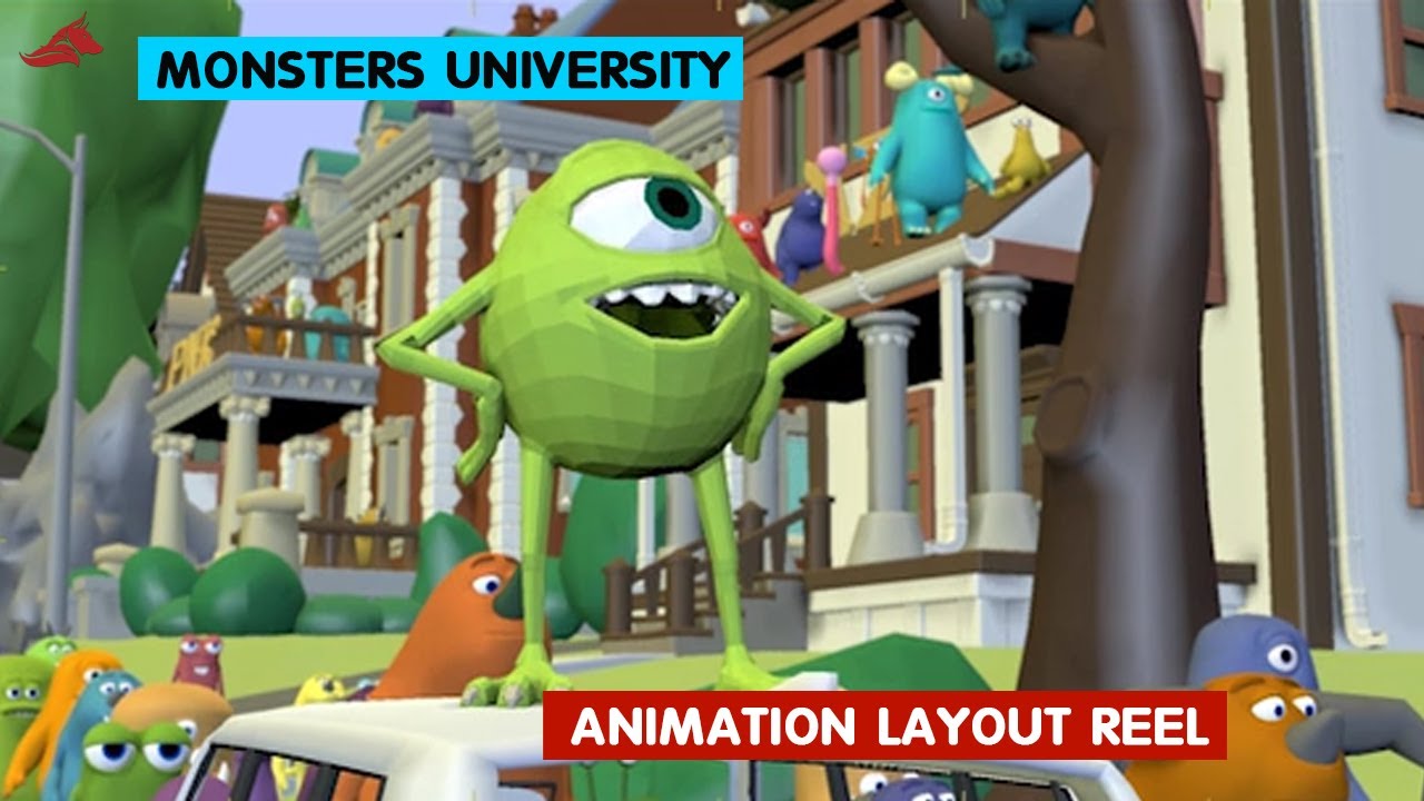 Университет монстров | Макет 3D-анимации | Чарли Рамос | @3DAnimationInternships