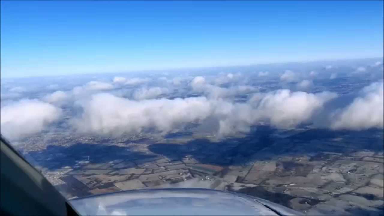 Cessna 340 landing at a beautiful and snowy Lexington KY 2014