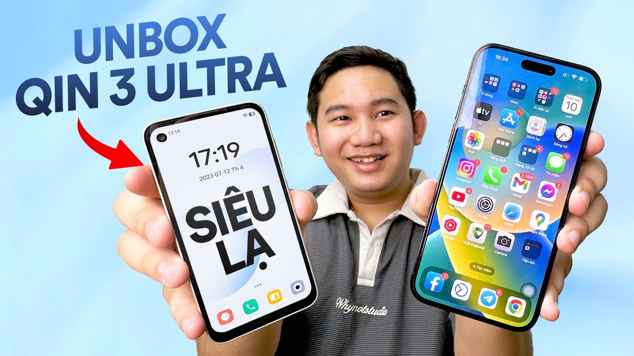 Unboxing douqin Qin 3 Ultra: Smartphone mini gi&aacute; 5,5 triệu!