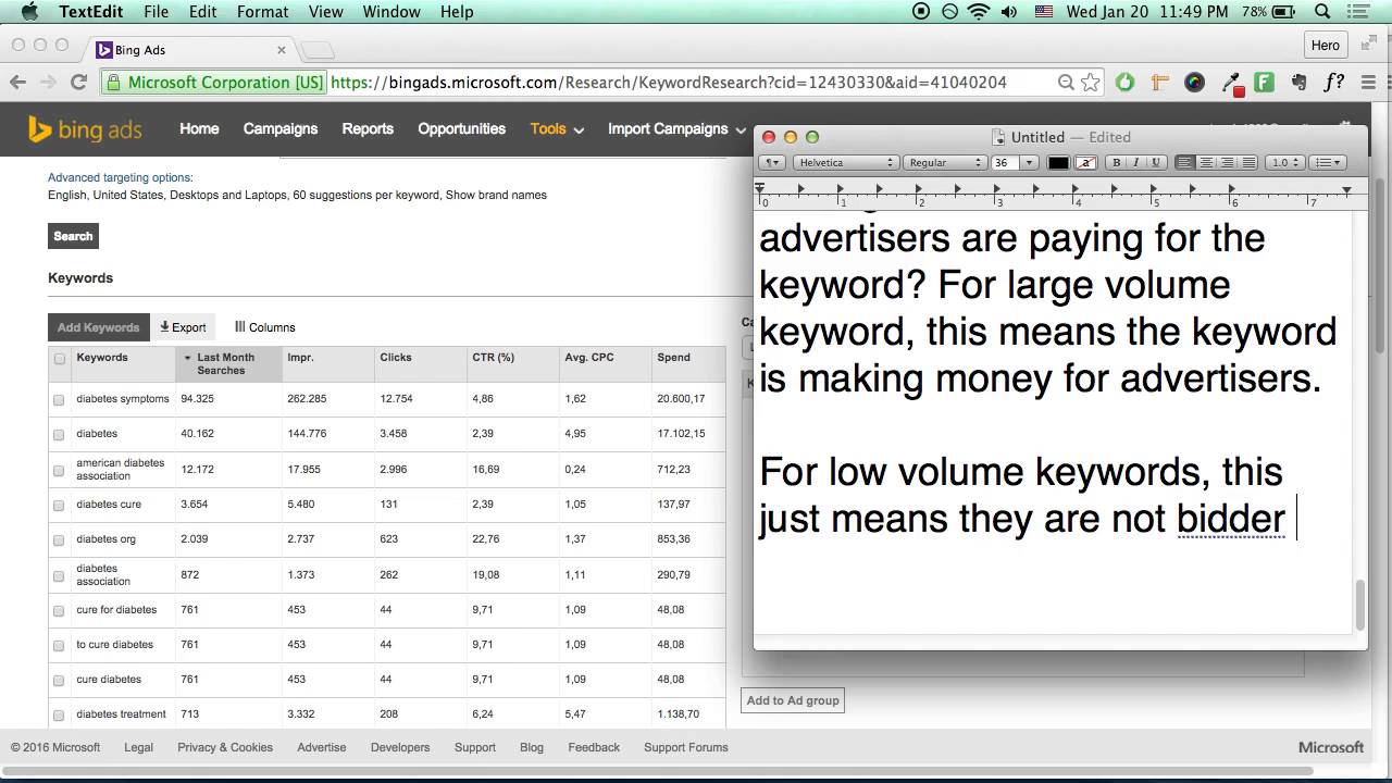 Bing Ads Keyword Research Edited