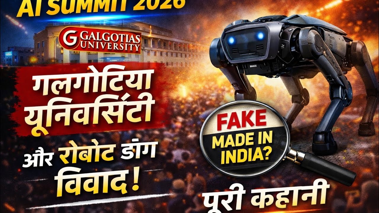 AI Summit 2026: गलगोटिया यूनिवर्सिटी और रोबोट डॉग विवाद की पूरी कहानी | AI SUMMIT FULL STORY 