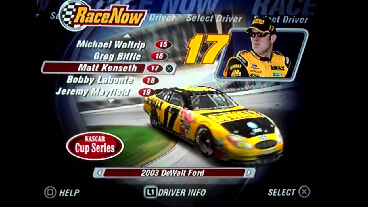 NASCAR Thunder 2004: All NASCAR Drivers/Cars/Paint Schemes (Winston Cup)
