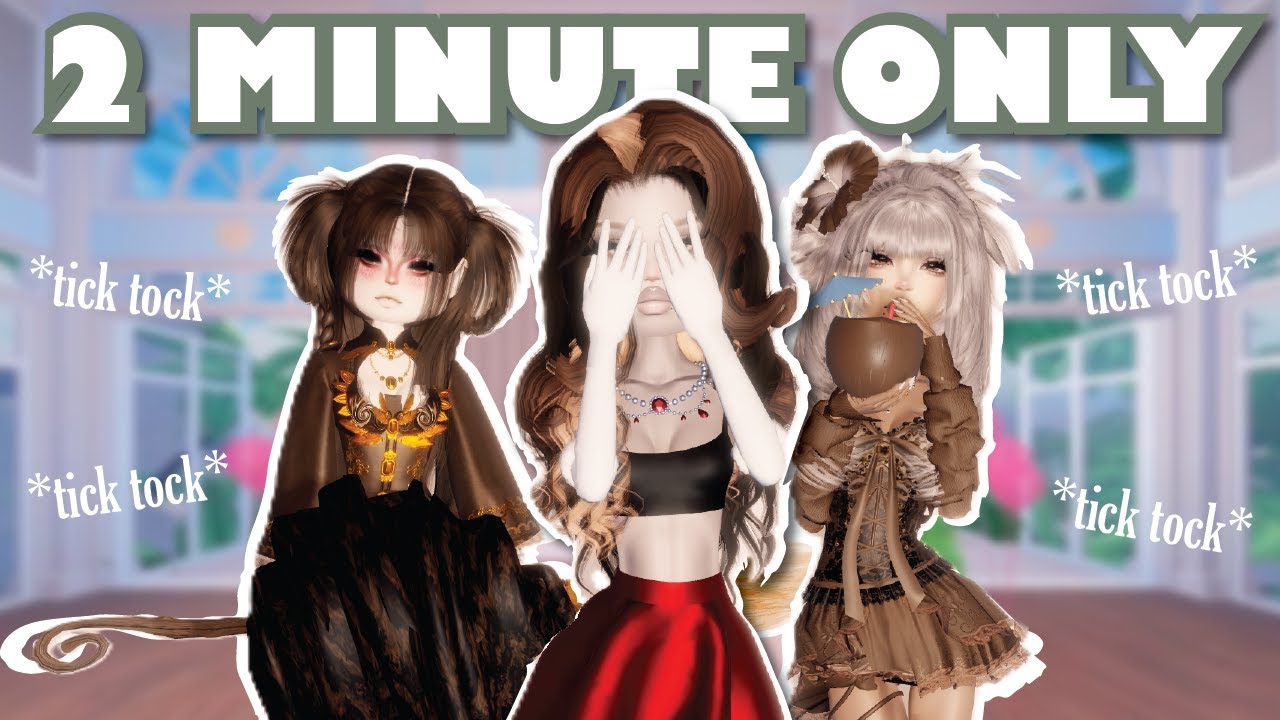 There Is *ONLY 120 SECONDS* Left To Make My Outfit!│ Dress to Impress Gameplay