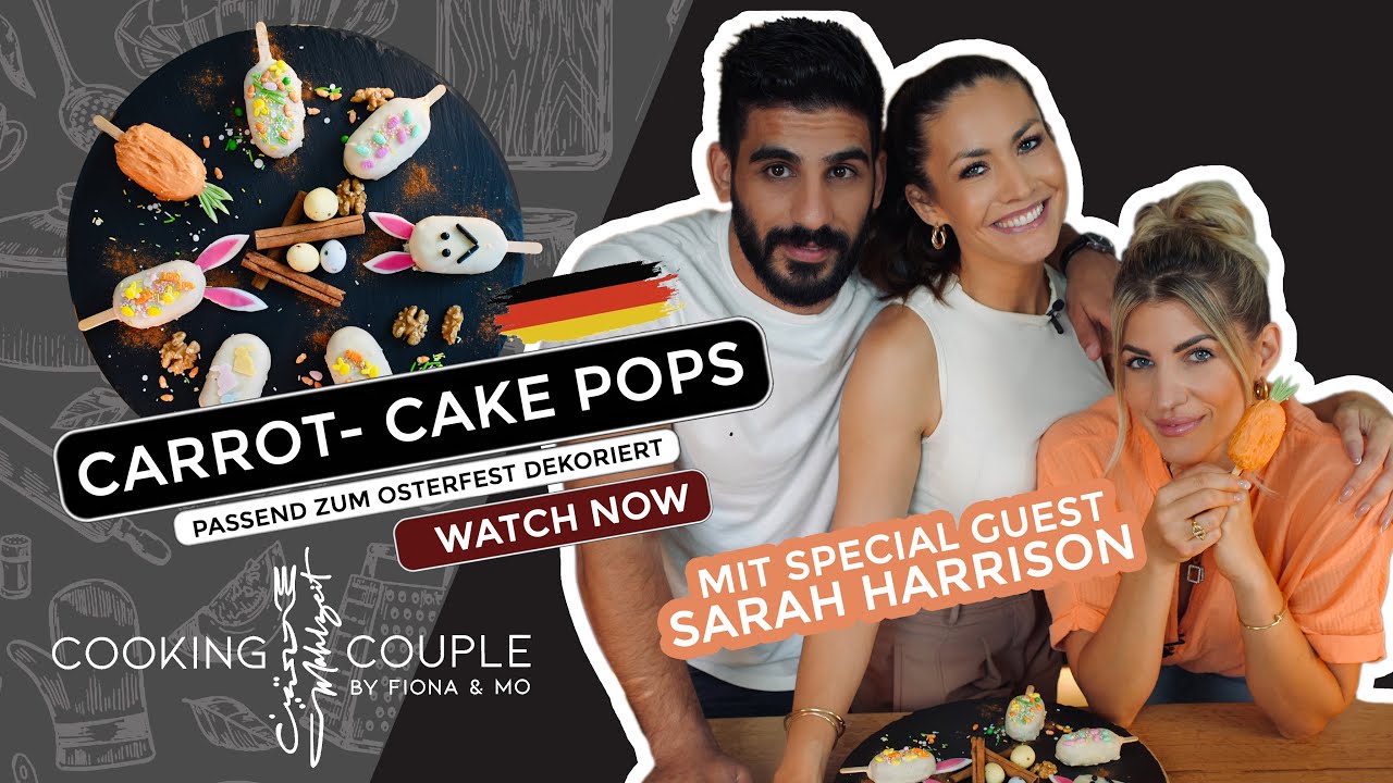 Carrot- Cake- Lolli Pops mit Osterdeko und unserem Special Guest Sarah Harrison - vegan S1|E5